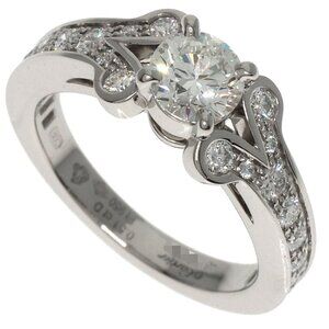 CARTIER Authentic Silver Diamond Ring #46